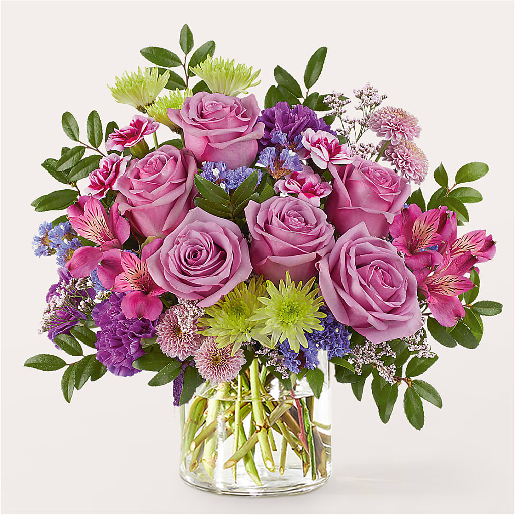 Glass Half Full Bouquet – DIANA'S FLOWERS, Oak Hills CA