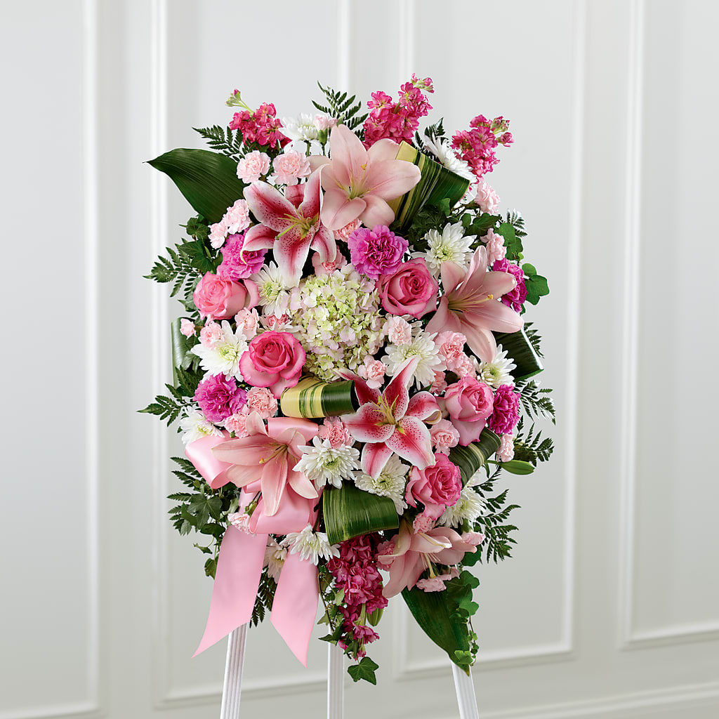 Comforting Standing Spray – DIANA'S FLOWERS, Oak Hills CA