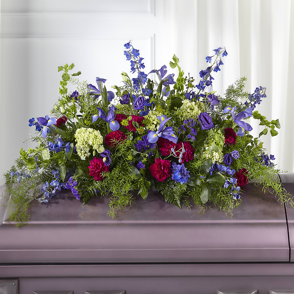 Always Treasured Casket Spray – DIANA'S FLOWERS, Oak Hills CA