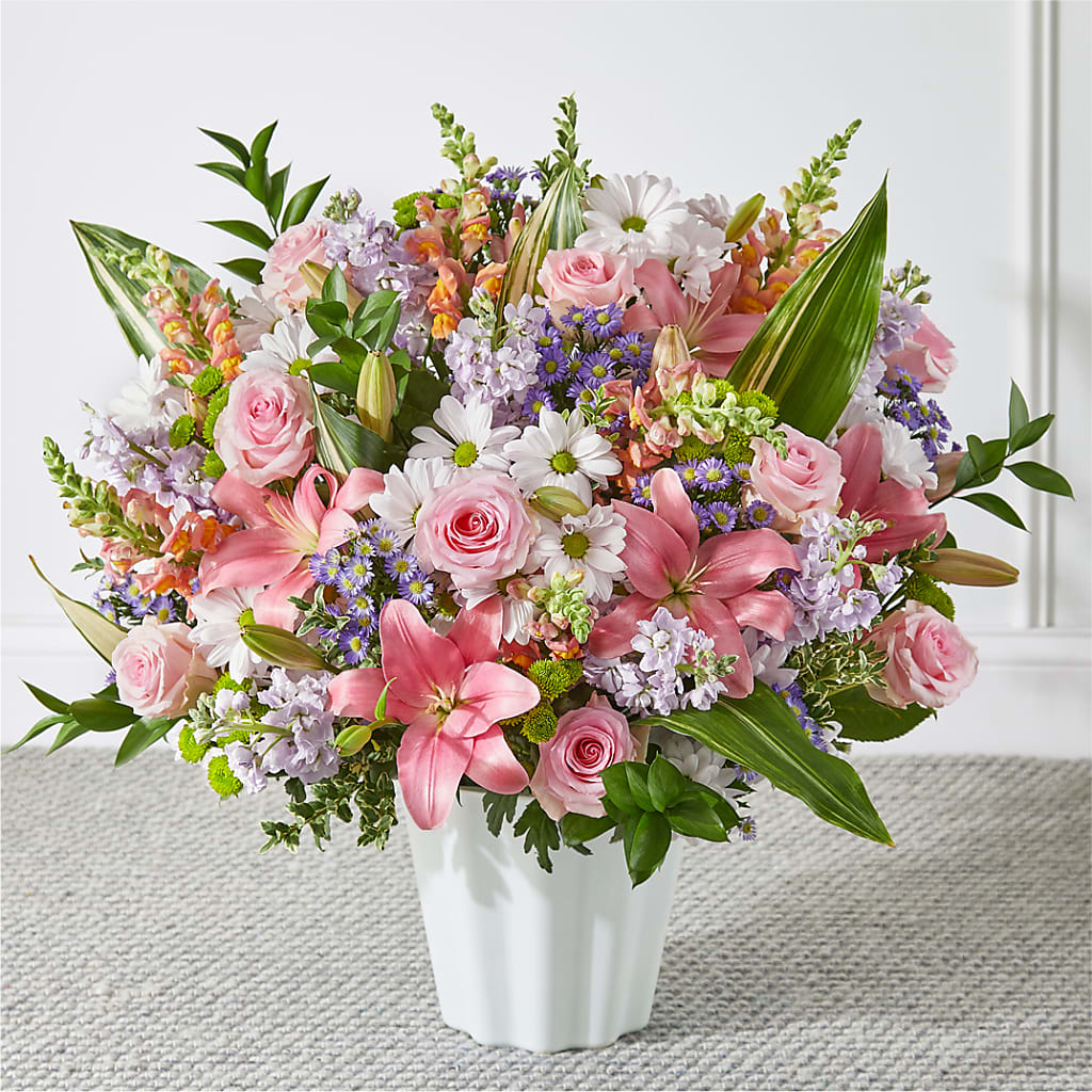 Abundant Compassion Floor Basket – DIANA'S FLOWERS, Oak Hills CA
