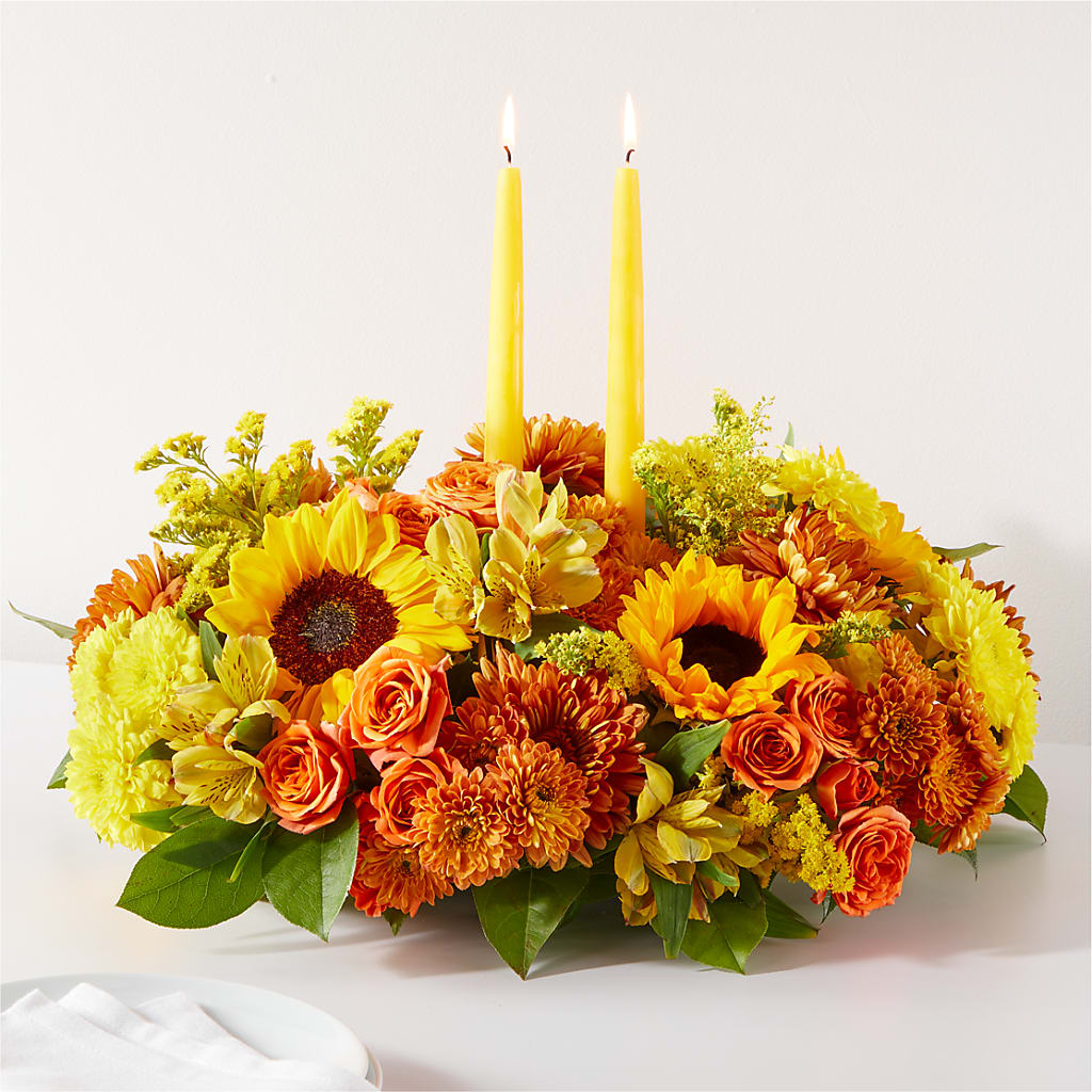 Autumn Harmony Centerpiece – DIANA'S FLOWERS, Oak Hills CA
