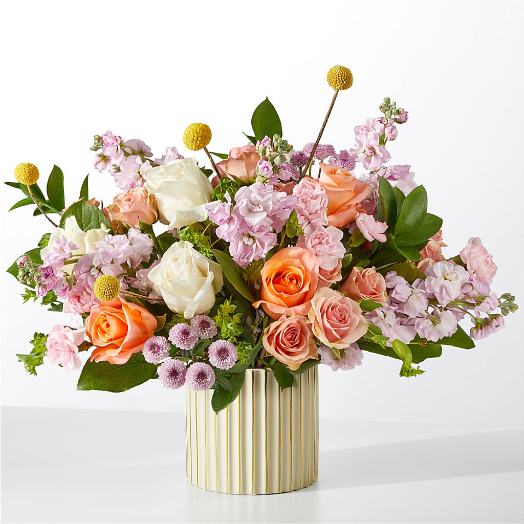 French Market Bouquet with Ivory Vase – DIANA'S FLOWERS, Oak Hills CA