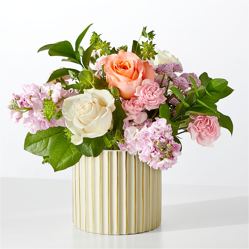 French Market Bouquet with Ivory Vase – DIANA'S FLOWERS, Oak Hills CA