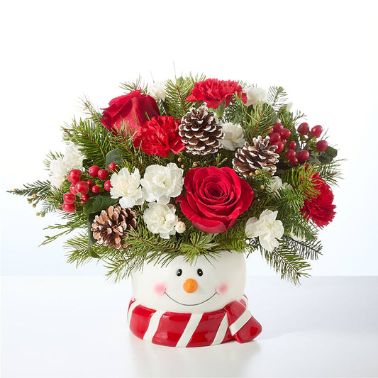 Jolly Snowman Bouquet – DIANA'S FLOWERS, Oak Hills CA