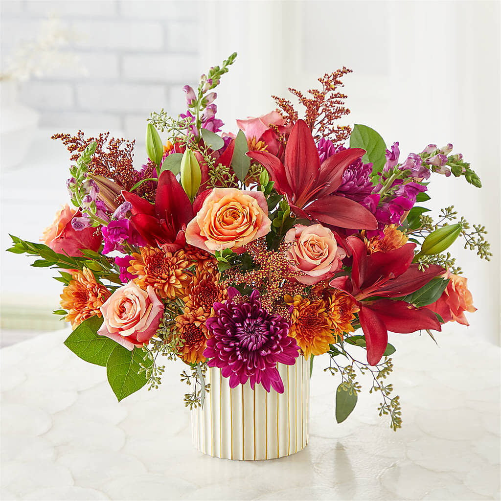 Burgundy Landscape Bouquet – DIANA'S FLOWERS, Oak Hills CA