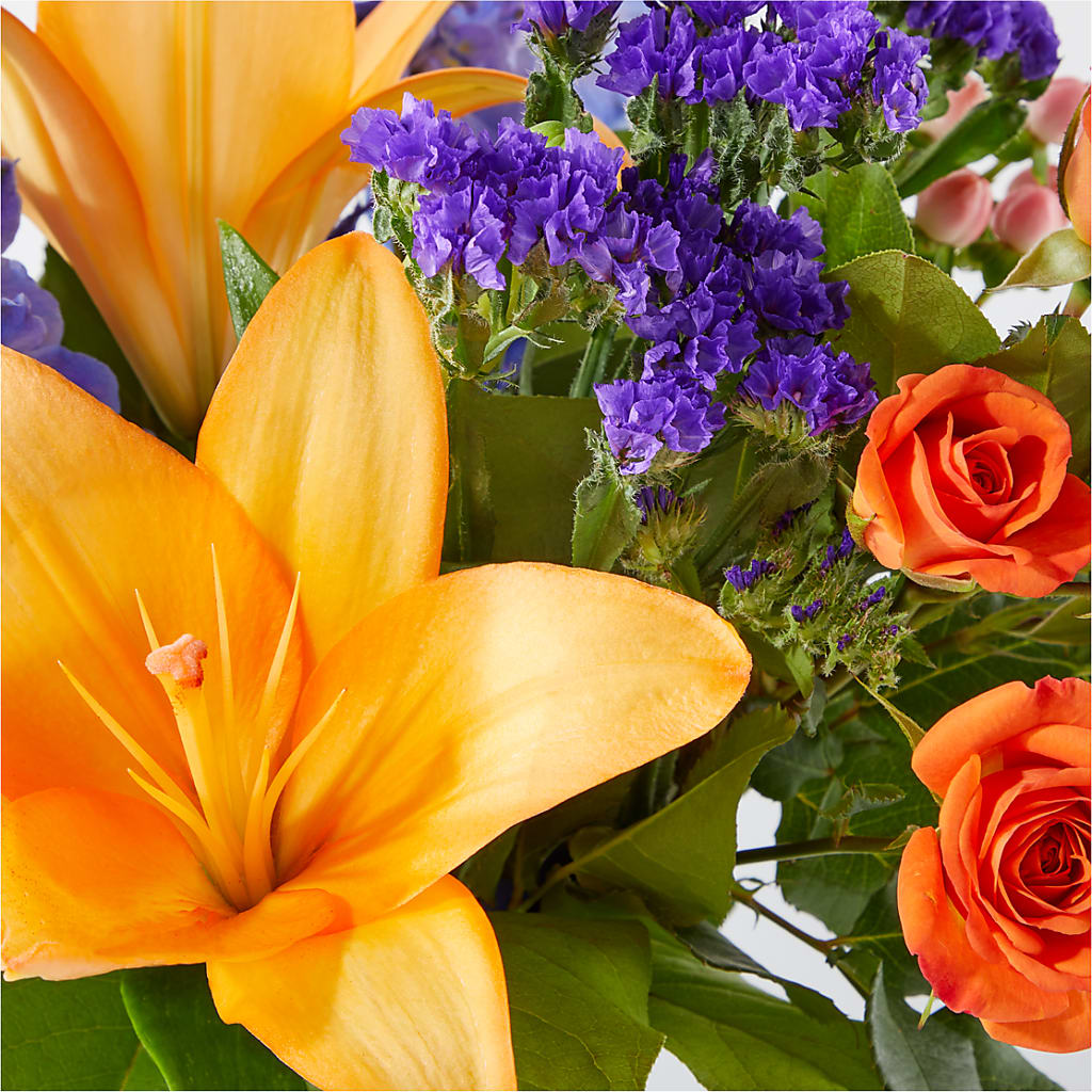 Radiant Citrus Bouquet – DIANA'S FLOWERS, Oak Hills CA