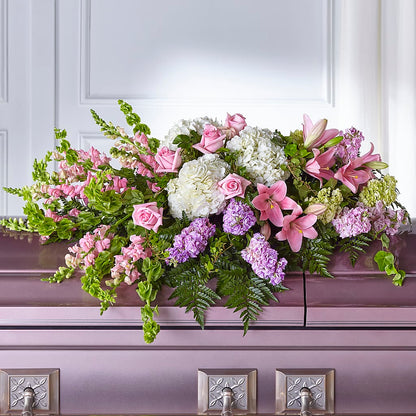 Life's Gratitude Casket Spray – DIANA'S FLOWERS, Oak Hills CA