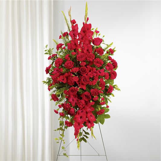 From the Heart Standing Spray – DIANA'S FLOWERS, Oak Hills CA