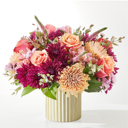 Berry Cobbler Bouquet with Ivory Vase – DIANA'S FLOWERS, Oak Hills CA