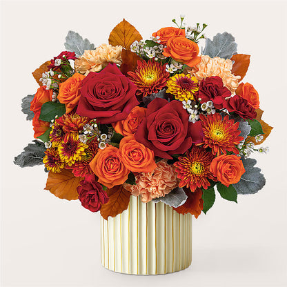 Merlot Bouquet with Ivory Vase – DIANA'S FLOWERS, Oak Hills CA