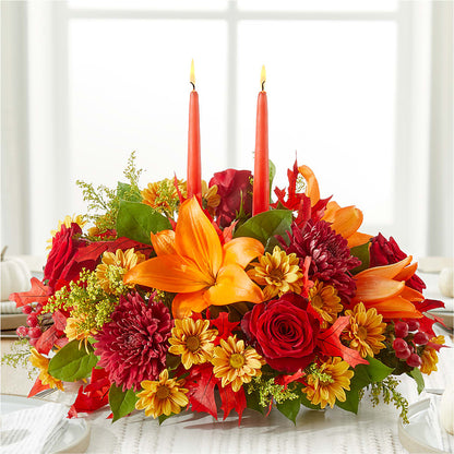 Autumn's Embrace Centerpiece – DIANA'S FLOWERS, Oak Hills CA