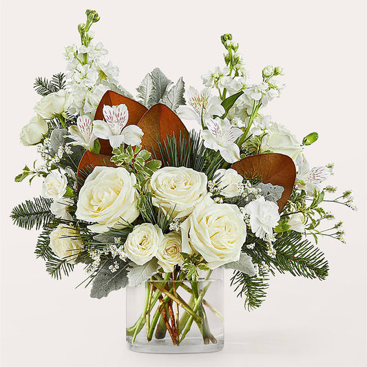 Fresh Snowfall Bouquet – DIANA'S FLOWERS, Oak Hills CA